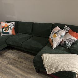 Living Room Bundle– Couch + Rug + Chair – Moving Sale
