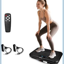 Shake Plate Vibration Exercise Machine for Lymphatic Drainage Massager & Weight Loss, 400 lbs Capacity Whole Body Vibrating Plate Workout for Women an
