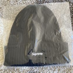 Supreme Overdyed Wide Ribbed Beanie Black