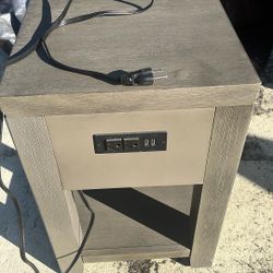 Nightstand w/ Built-in  USB & Outlets