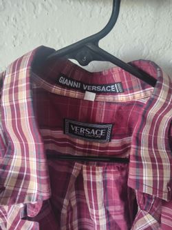 Versace button-up dress shirt long sleeve (MENS MEDIUM)