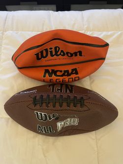 BRAND NEW BASKETBALL AND FOOTBALL