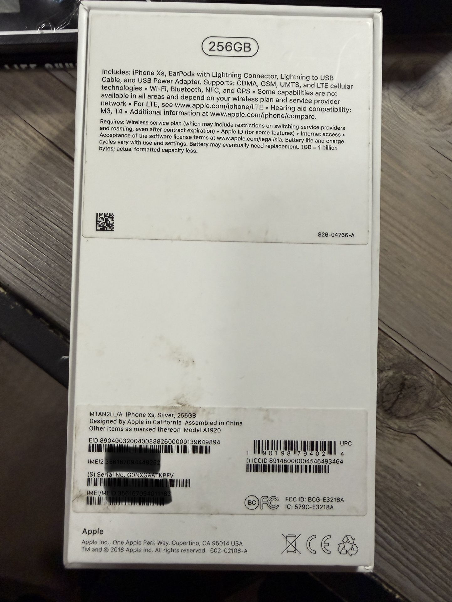 Apple I Phone Xs 256gb