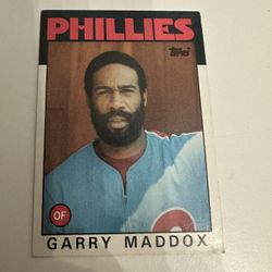 GARRY MADDOX - Phillies - 9 To 10 Condition - $ 10 