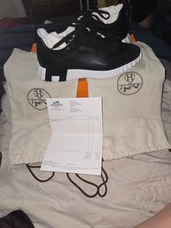 Hermès Bouncing Sneakers Black Leather