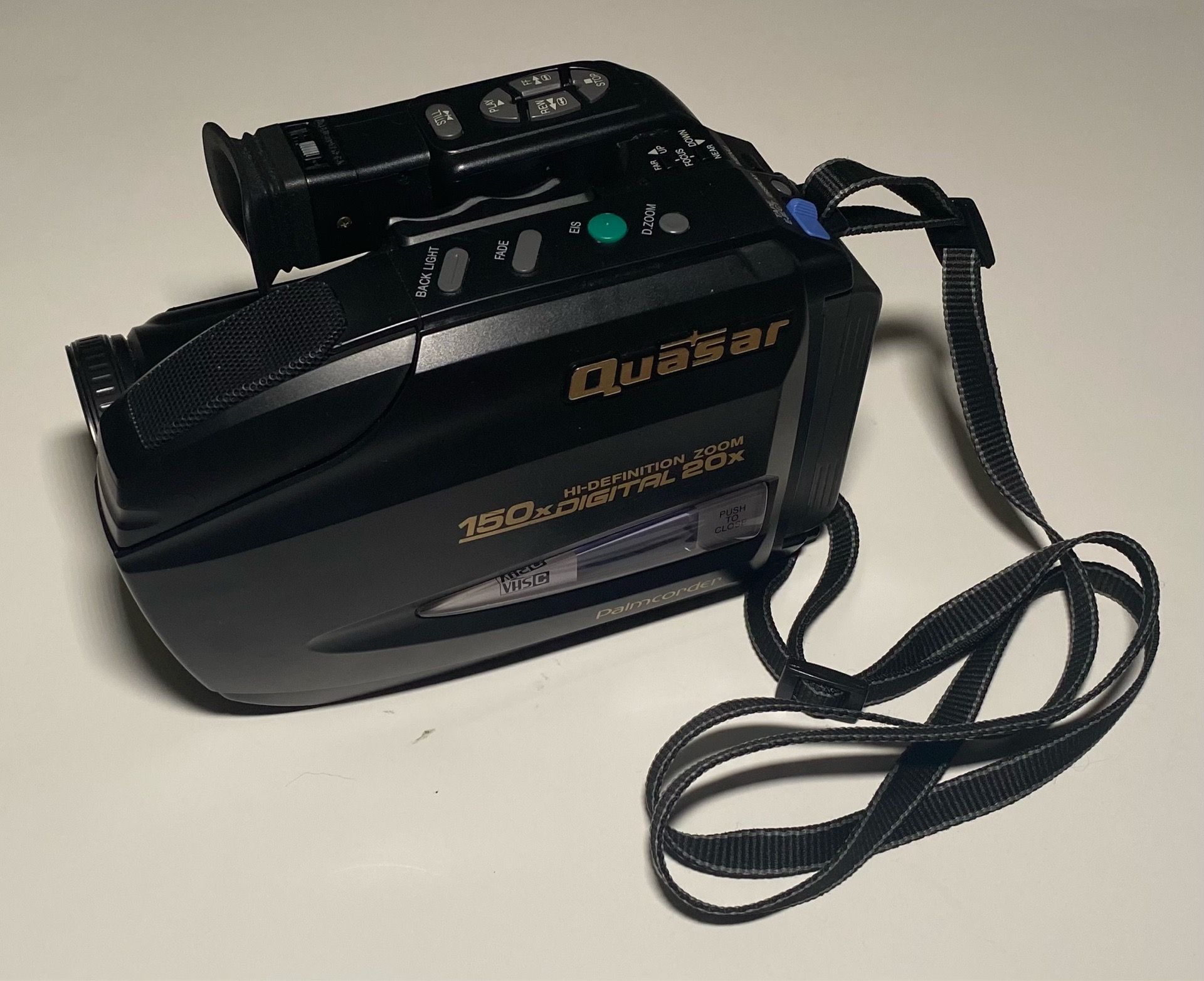 Quasar VM-D51 Palmcorder VHS-C camcorder TESTED