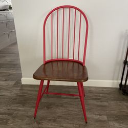 Metal And Wood Chair
