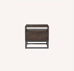 West Elm Logan Night Stand - Smoked Brown
