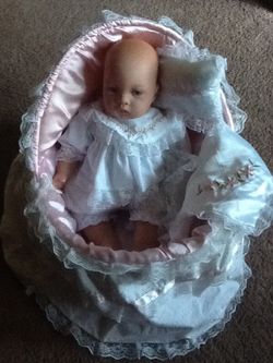 Bellini 19" baby doll with basket