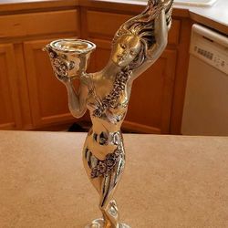 Tapered Gold Mistress Candle Holder