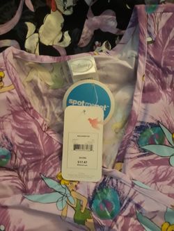 Disney And Hello Kitty Theme Medical Scrubs 2XL