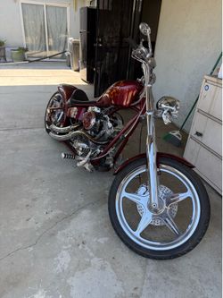 Custom chopper motorcycle