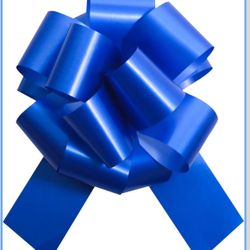 speoit 6 PCS 6 Inch Blue Pull Bows - christmas bows,christmas bows for gift wrapping,Perfect for Gift Wrapping, Wedding Decor, Car Bows, Birthday Part