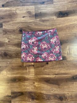 Abercrombie & Fitch brand Floral Sequin Mini Skirt