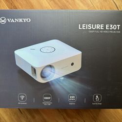 Brand New Unopened VANKAYO Leisure 1080 P 5G Wifi Projector With 100” Screen