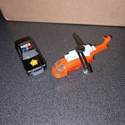 Set Of 2 Tonka Rescue Vehicle And Helicopter 