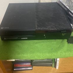 Xbox One With Games And HDMI Cord.
