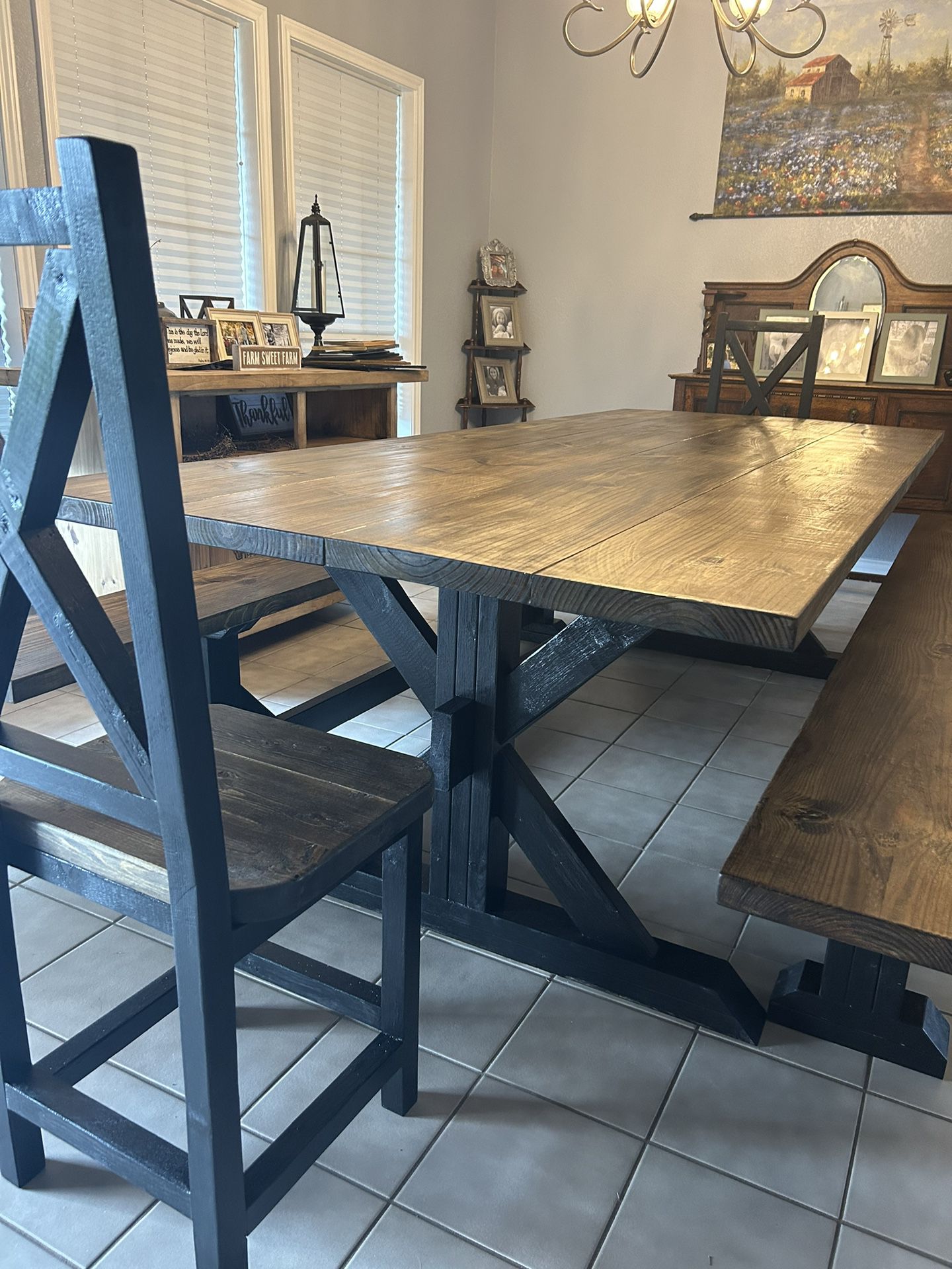 9ft Dining Table Set