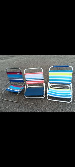 3 Beach chair and one umbrella all $20