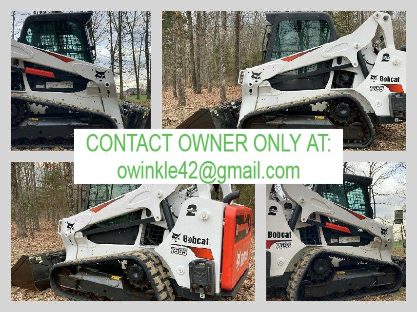 hsrtjsr2018 Bobcat T595 Skid Steer, 486 Hours, High Flow, 2 Speed, Cab with ACHeat