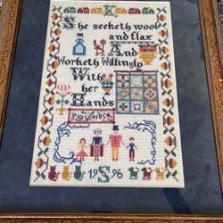 Proverbs In Antique Motifs : Hand Stitched