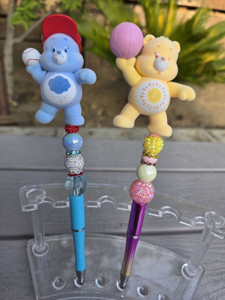 Care Bear Beaded Pen