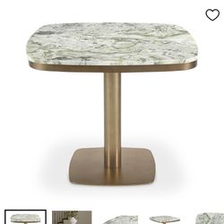 Pottery Barn Green Marble Table