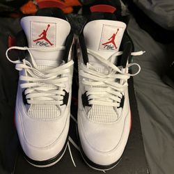 Jordan 4 Red Cement(Lightly Used) Size 17