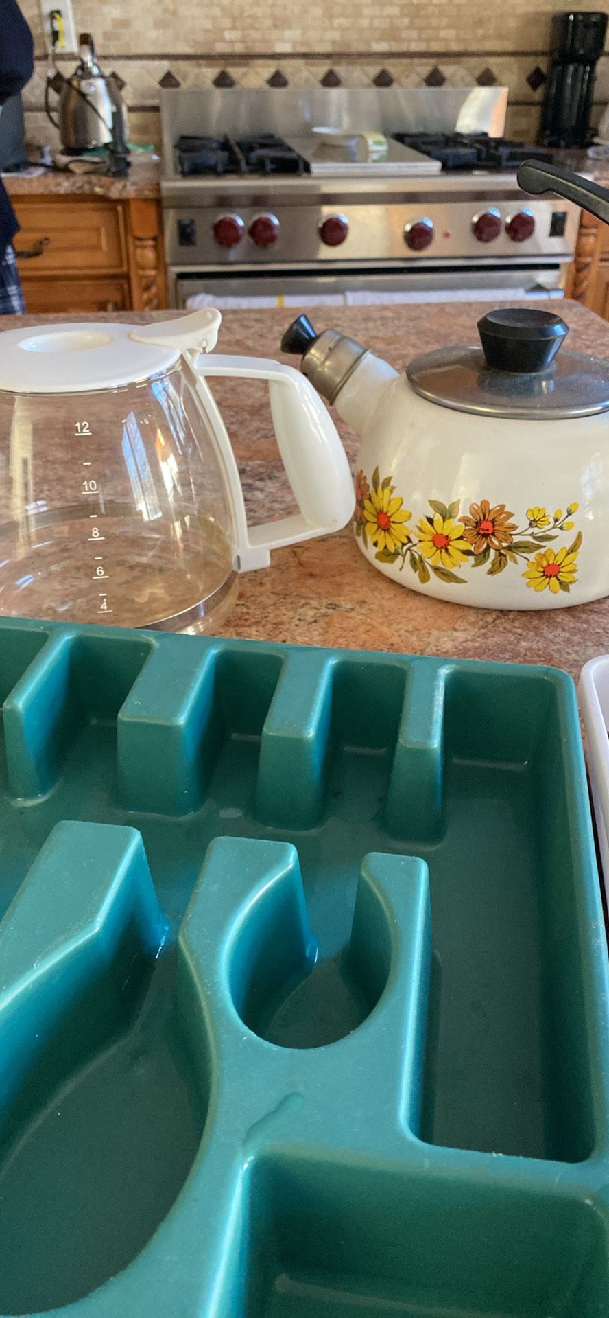 Kitchen Items Kettle Coffee Pot Utensils Tray Holder