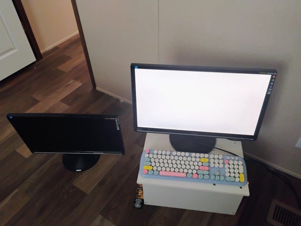 2 24 Inch Asus Monitors