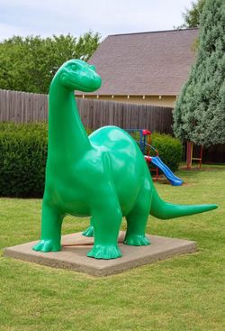 Aluminum XL Dinosaur Statue – Ranch & Indoor/Outdoor Décor
