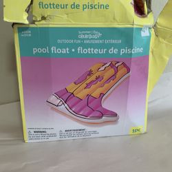 Cowgirl Boot Pool Float Pink Orange Inflatable Summer Pool Toy 60”