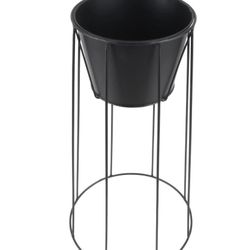 Mainstays 12" x 12" x 22" Black Metal Plant Stand