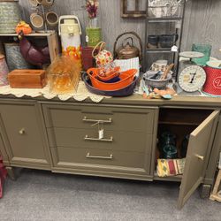 Newly Refinished Credenza/ Buffet Table 