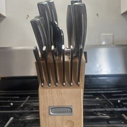 Knife block and sharpener