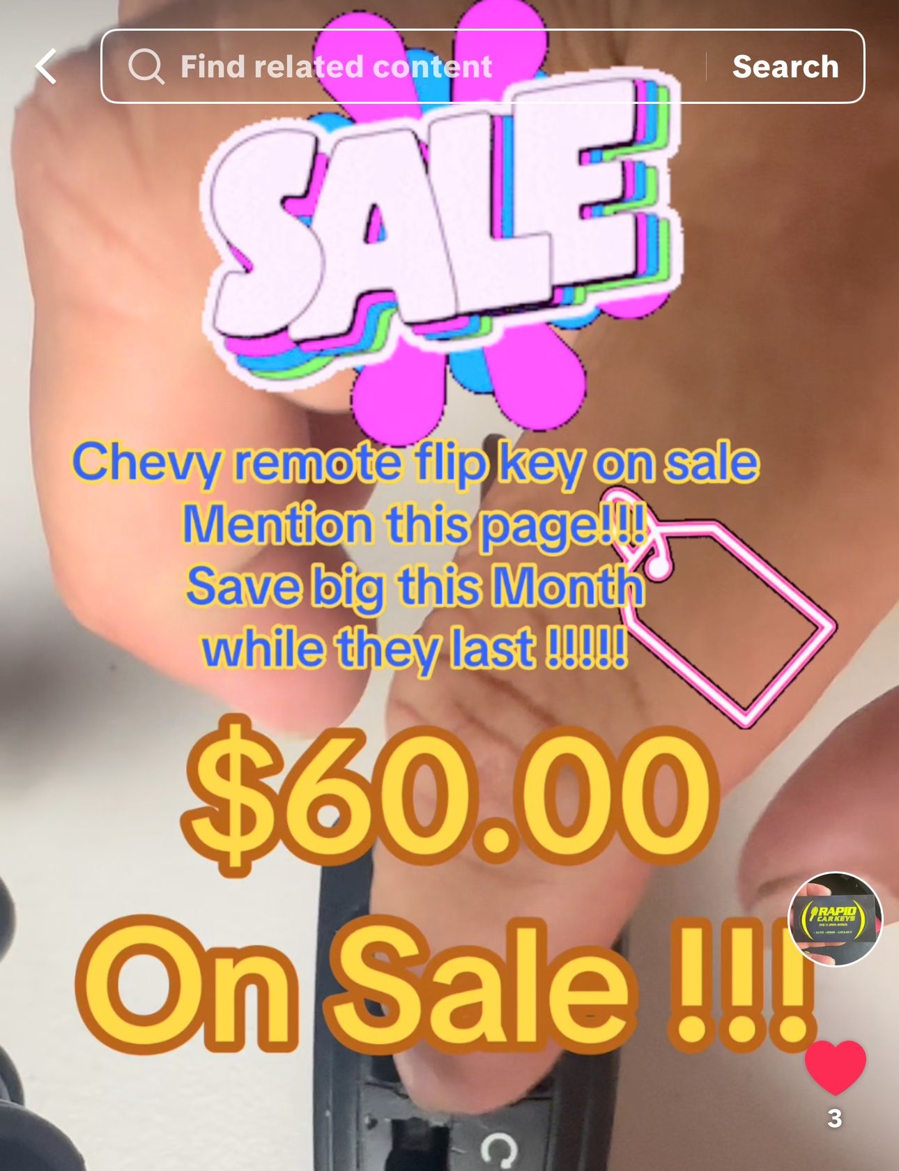 🔹🔷Chevy 🔹🔷remote 🔹🔷Flip Key