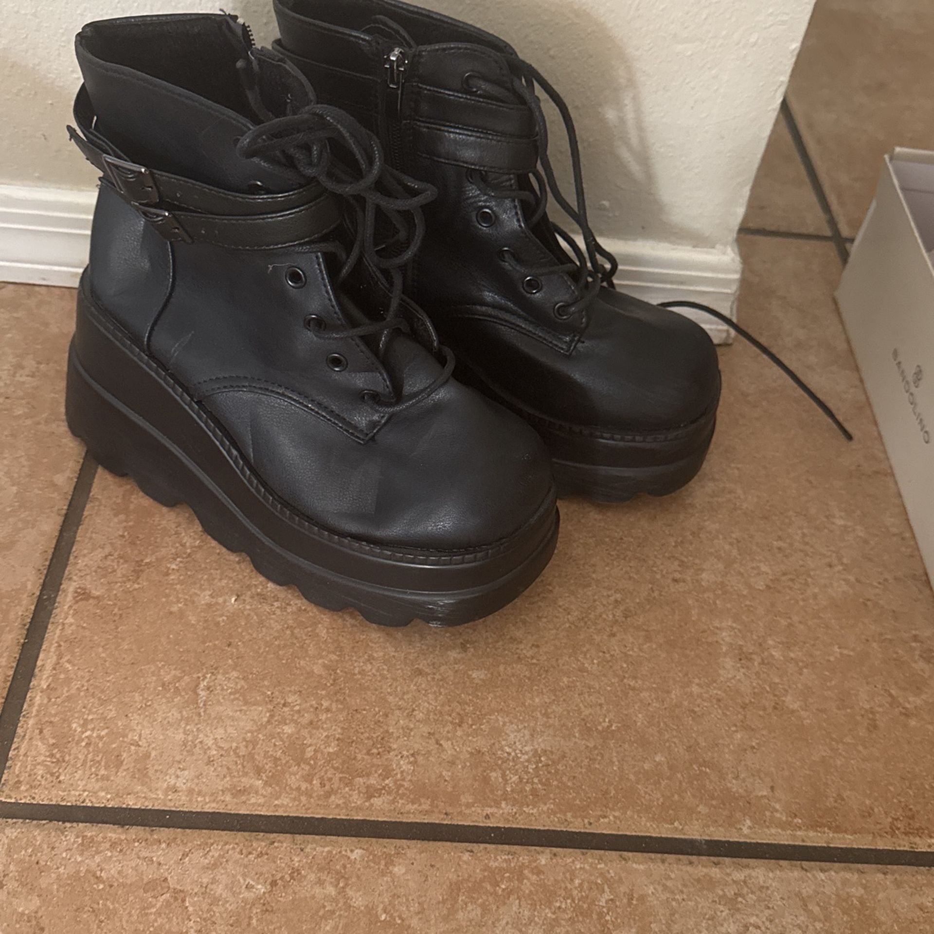 Black Platform Boots