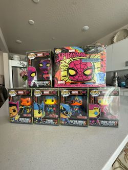 Marvel Funko Pop Black Light Collection