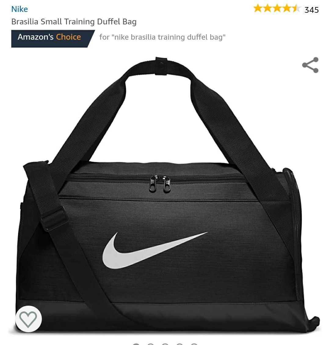 Nike duffle gym bag