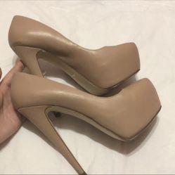 Aldo Beige Leather Pumps