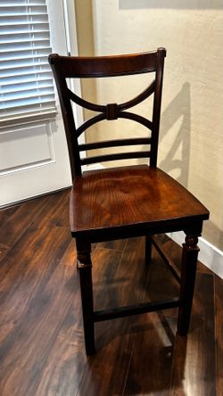 (2) Wooden Barstools $10