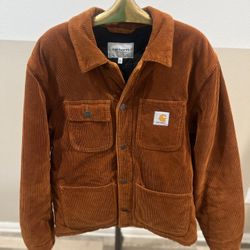 Carhartt WIP Michigan Coat Brandy Orange Corduroy Jacket