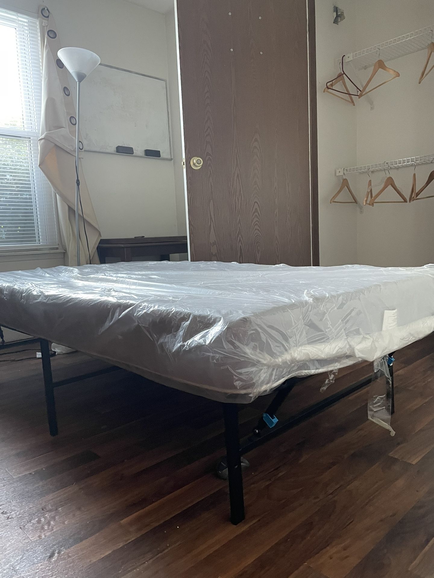 New Standard Twin Size Bed & New Waterproof Fitted Sheet