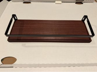 Floating Shelves With Towel Bar