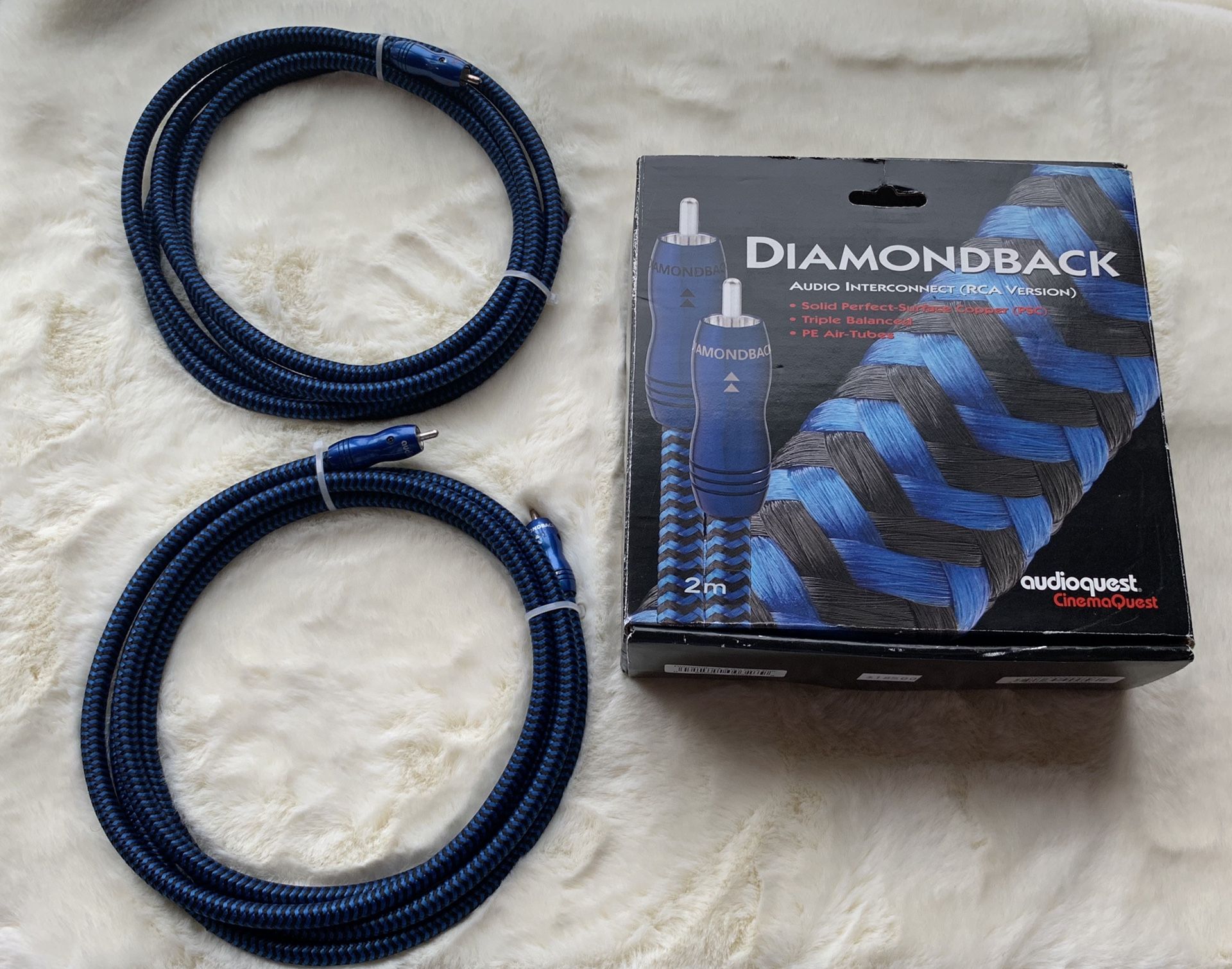 Audioquest Diamondback Audio Interconnect 2pcs x 2m