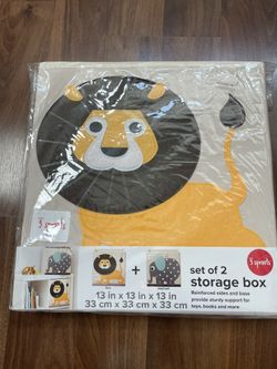 3 Sprouts Storage Boxes (set Of 2 )