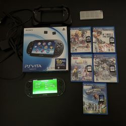 PS Vita 3G/Wi-Fi Lot, With 5 Games, 2 8gb Memory Cards