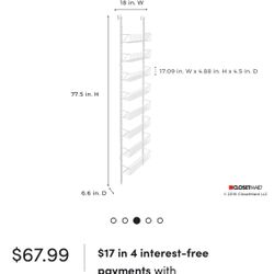 hanging storage rack