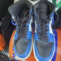 Air Jordan 1 Mid Royal Blue Black White – Men’s Size 10.5