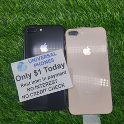 Apple IPhone 8 Plus  Unlocked. LOWEST WHOLESALE PRICES with Option To Pay In Payments With NO CREDIT CHECK